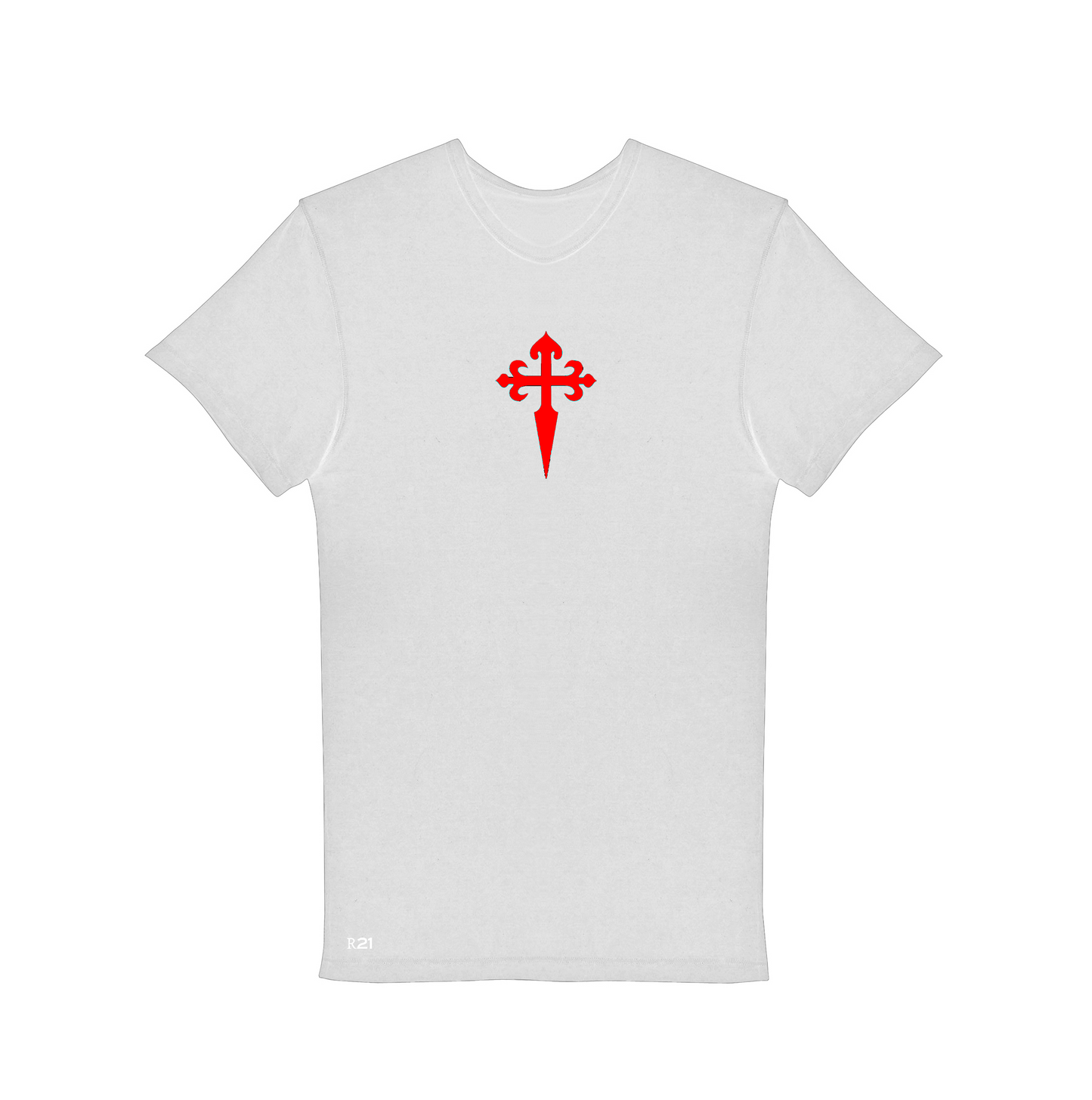 Maglia Croce di San Giacomo - Bianca con Croce Rossa