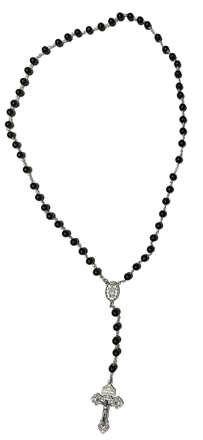 Rosario ligneo nero