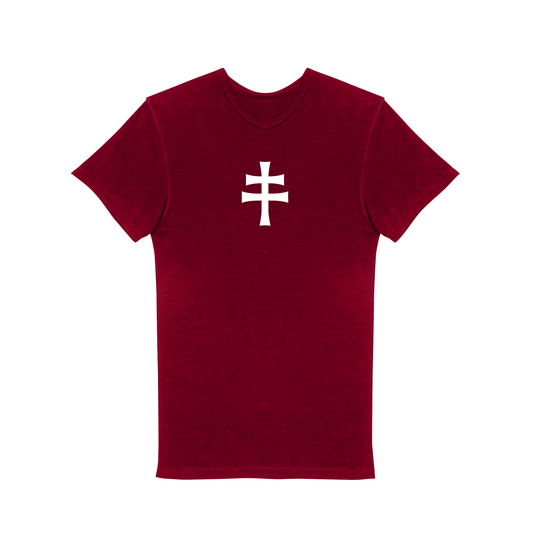 Maglia Croce di Lorena - Rosso Borgogna