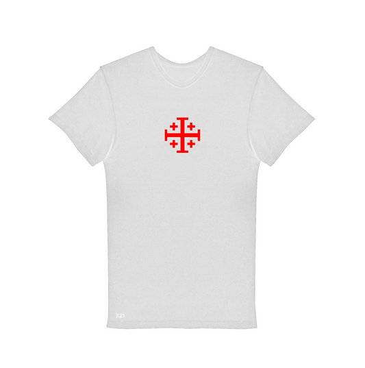 Maglia Croce di Gerusalemme bianca