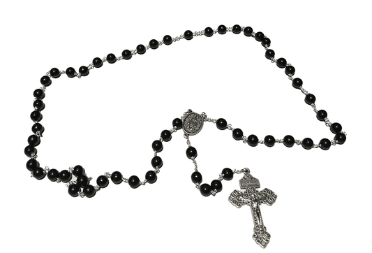 Rosario ligneo nero